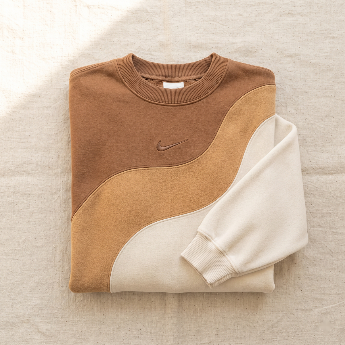 Gingerbread Latte Wavy Nike Crewneck