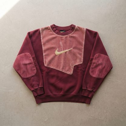 Cranberry Velvet Patch Nike Crewneck