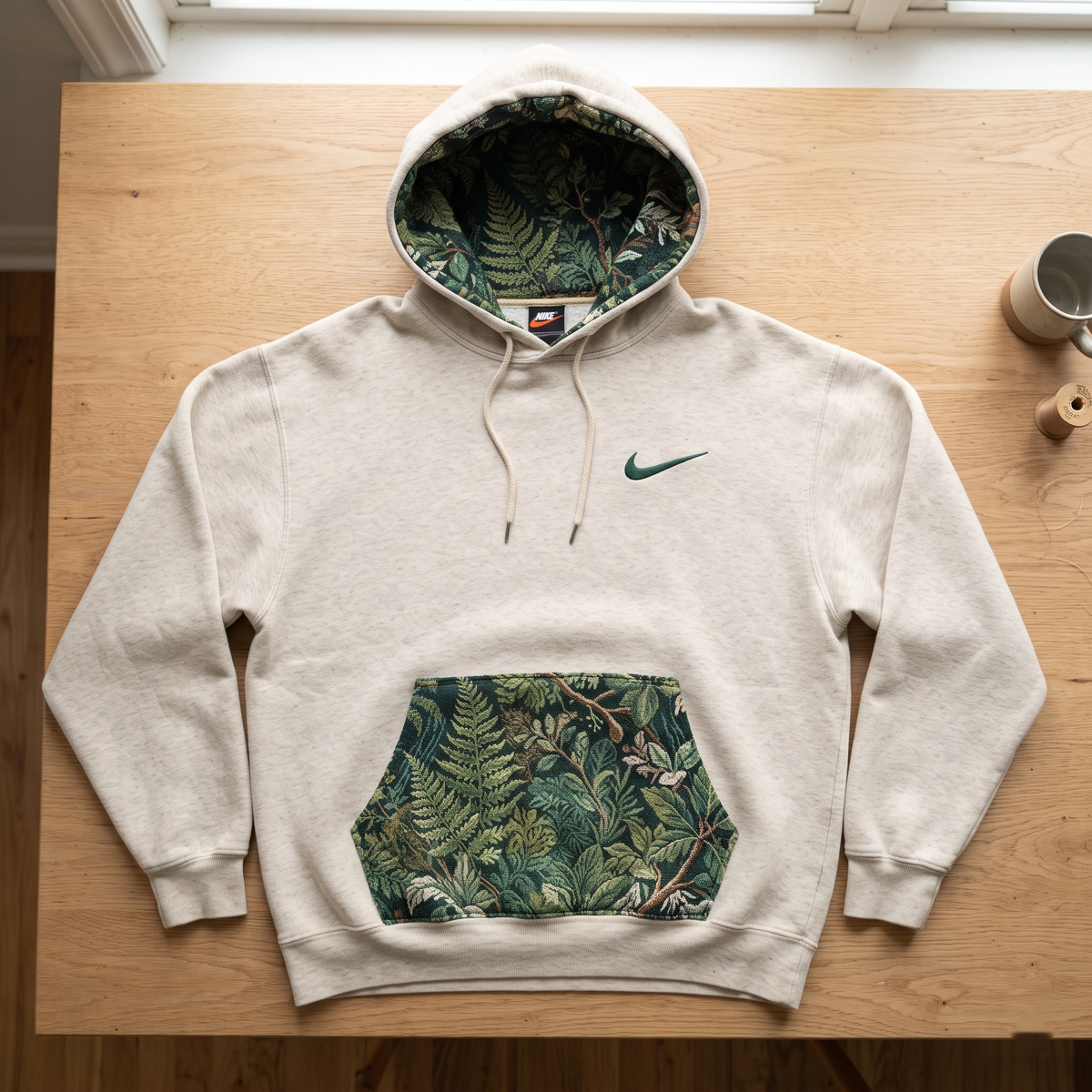 Botanical Fern Tapestry Nike Hoodie