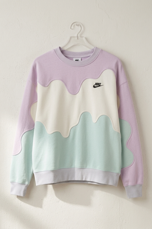 Handcrafted Berry Mint Drizzle Sweatshirt