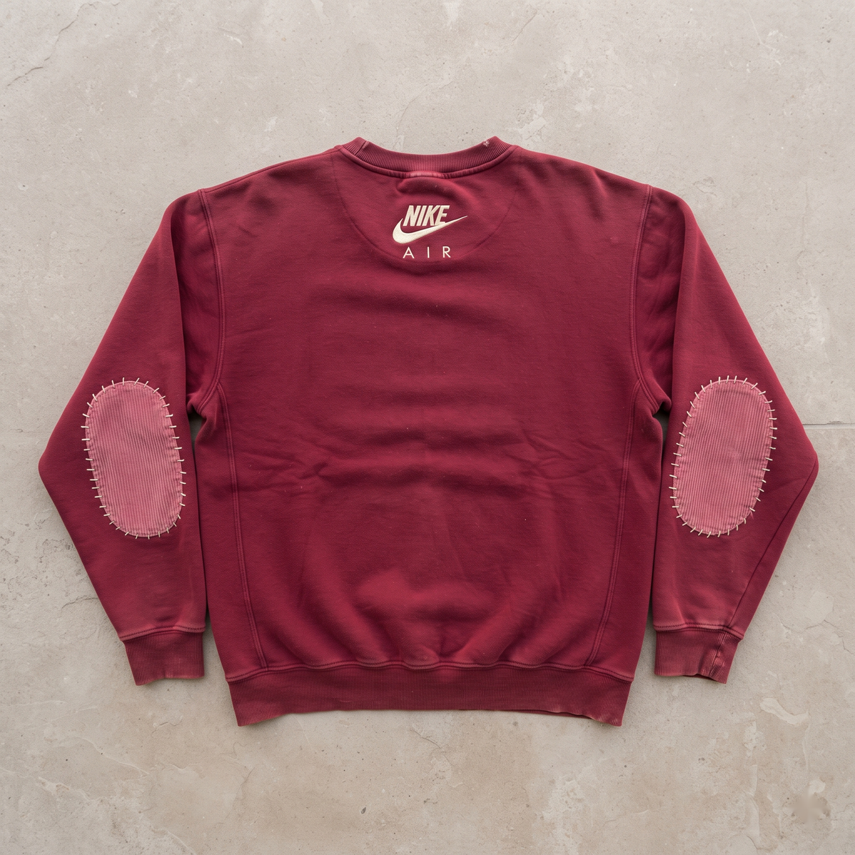 Cranberry Velvet Patch Nike Crewneck