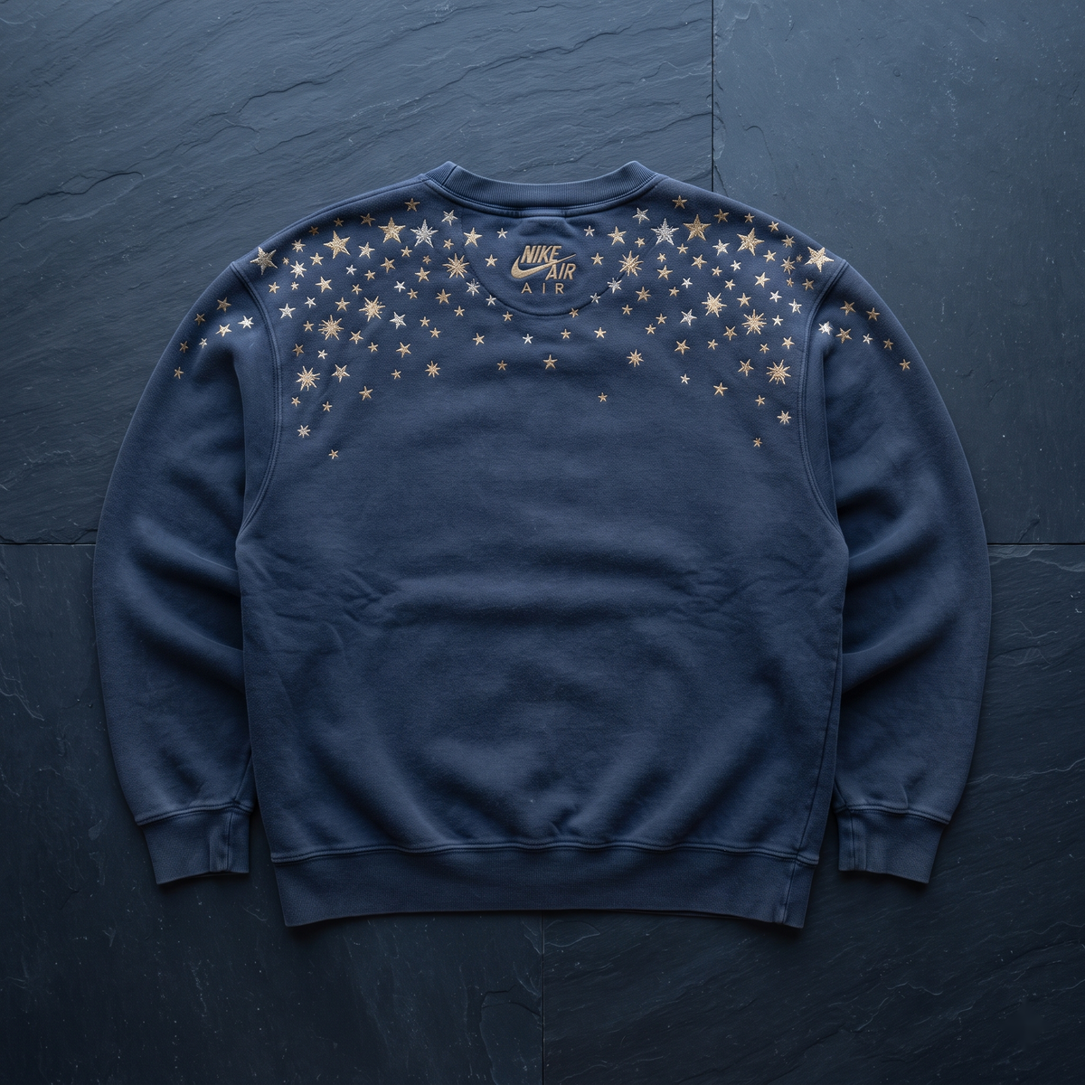 Celestial Solstice Embroidered Nike Crewneck