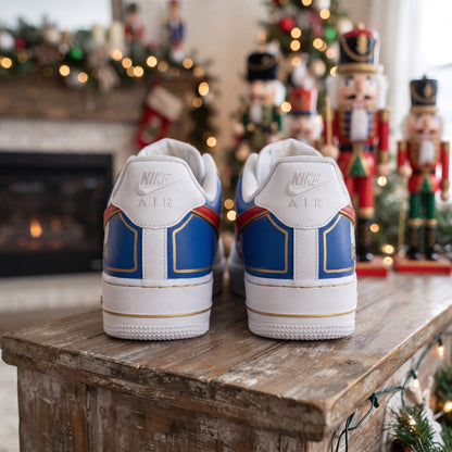 Custom Sneaker Christmas Toy Soldier - heel back
