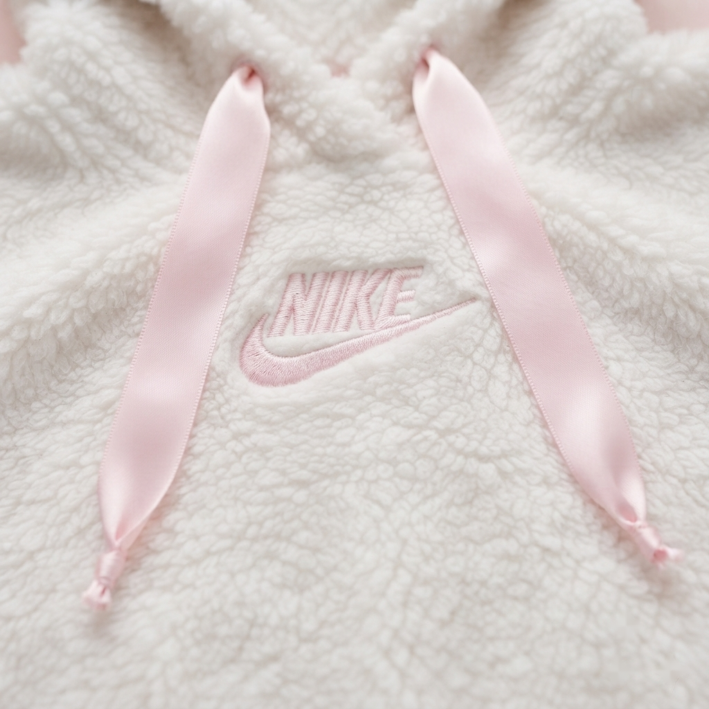 Aspen Snow Bunny Cropped Nike Sherpa Hoodie