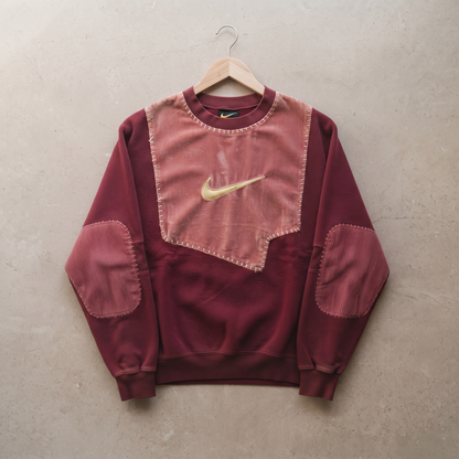 Cranberry Velvet Patch Nike Crewneck