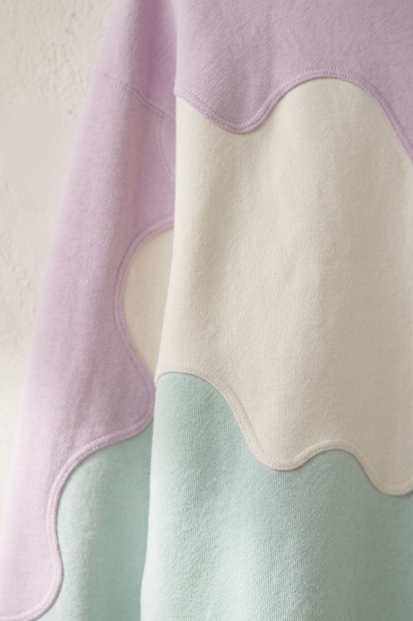Handcrafted Berry Mint Drizzle Sweatshirt