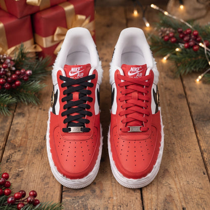 Custom Sneaker Christmas Santa Suit - top down