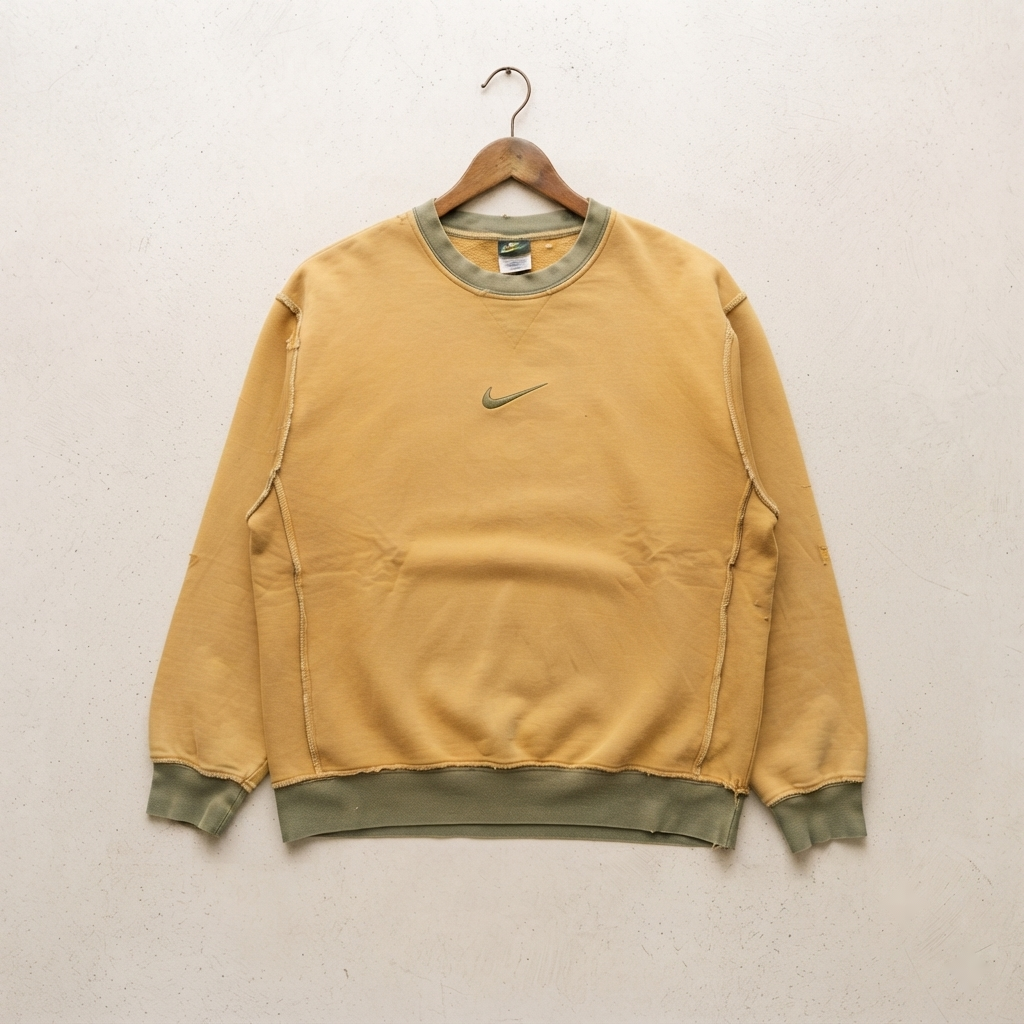 Sun-Drenched Pigment Reworked Nike Crewneck