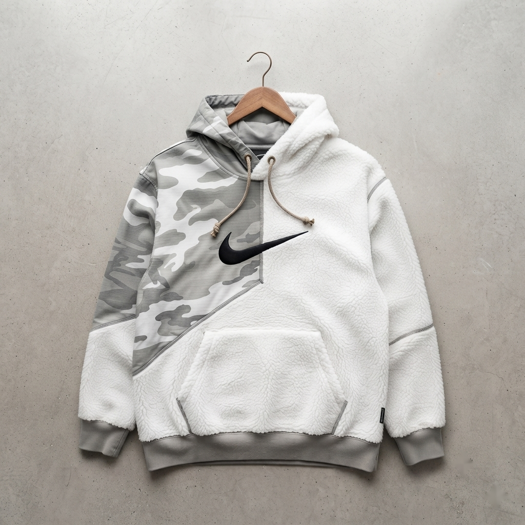 Urban Snow Camo Reconstructed Nike Hoodie