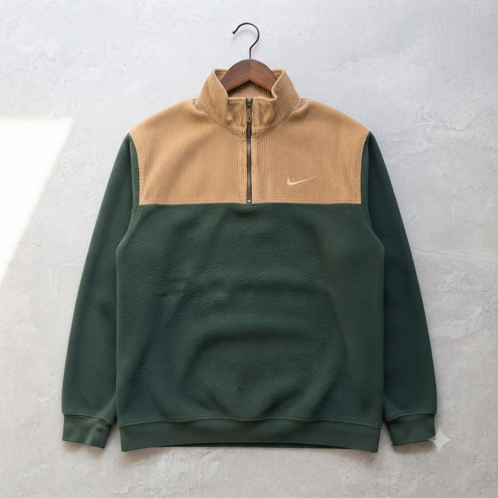Highlands Corduroy & Fleece Nike Half-Zip