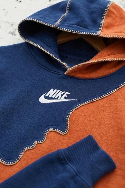 Hand-Stitched Spliced Horizon Hoodie